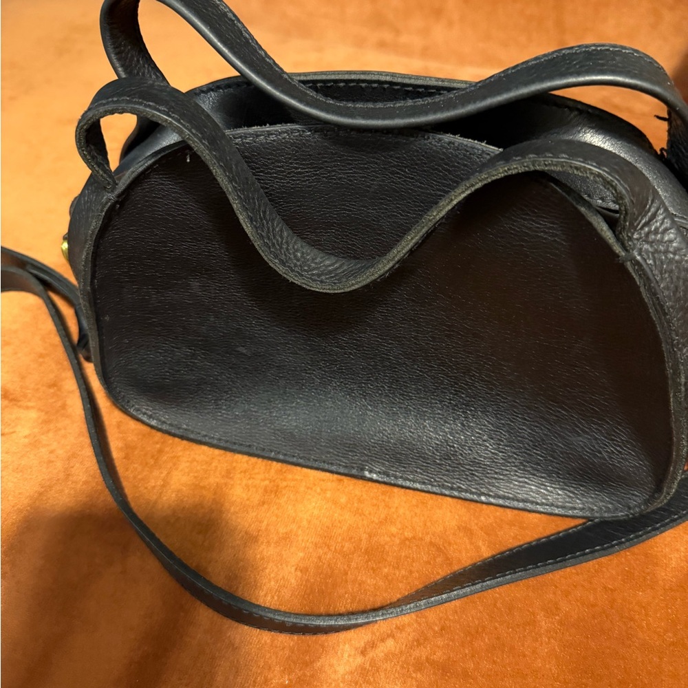 Madewell black leather crossbody bag